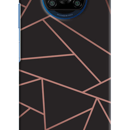 Geometric Pattern Poco X3/X3 Pro Hard Case Back Cover by Casekaro