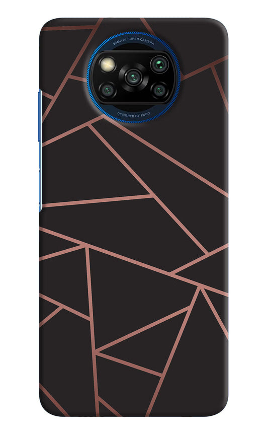 Geometric Pattern Poco X3/X3 Pro Hard Case Back Cover by Casekaro