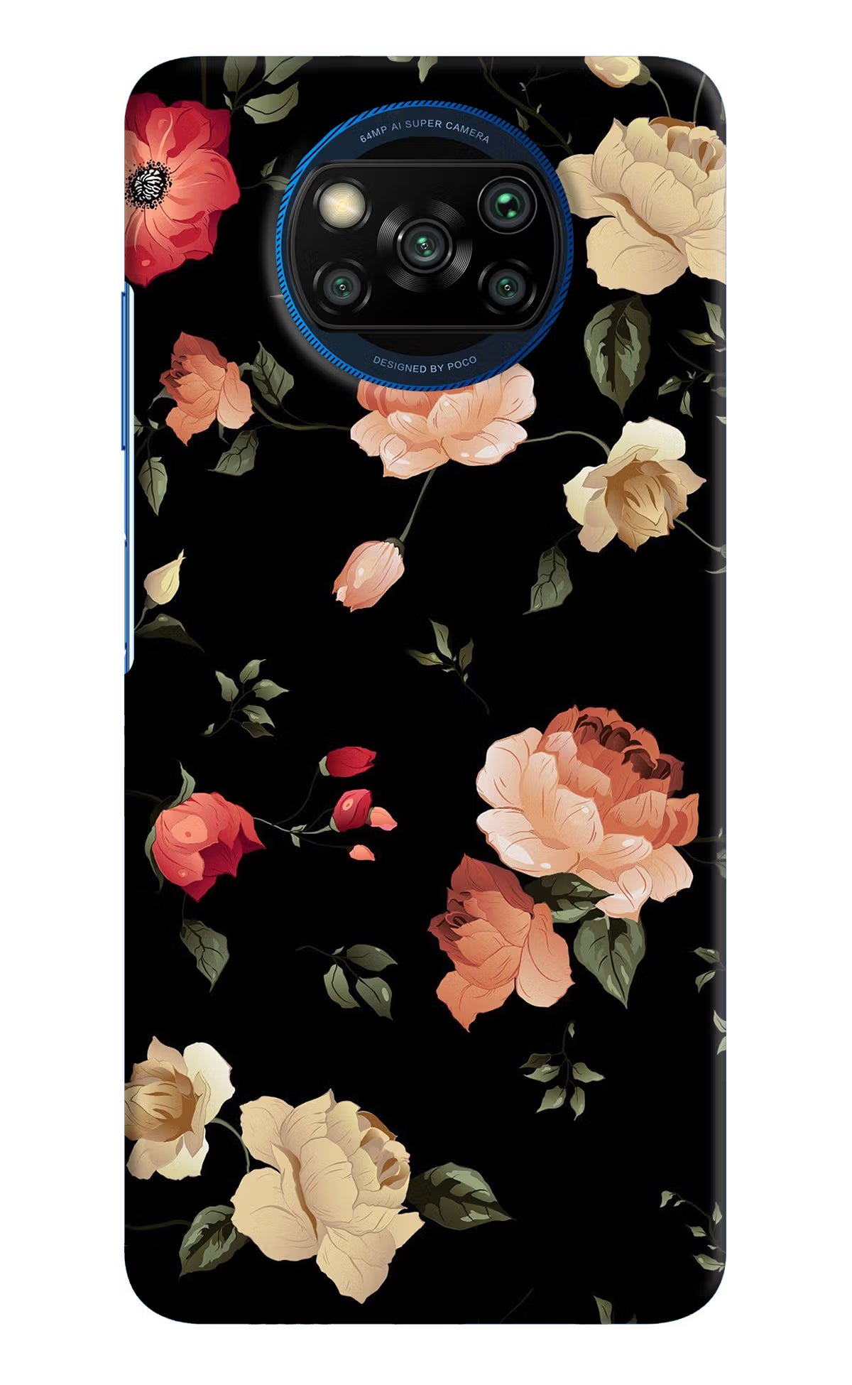 Flowers Poco X3/X3 Pro Hard Case Back Cover by Casekaro