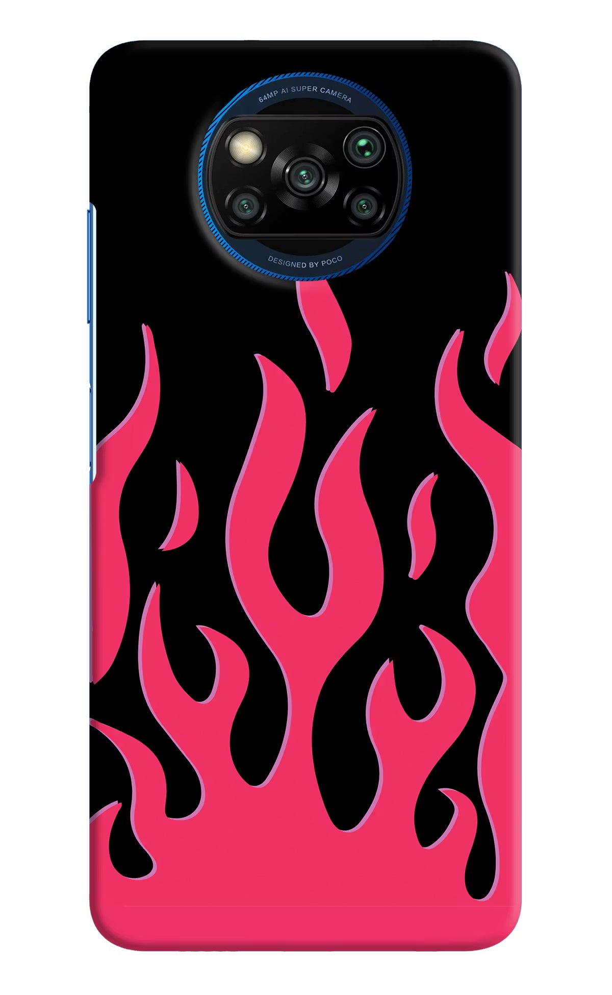 Fire Flames Poco X3/X3 Pro Hard Case Back Cover by Casekaro