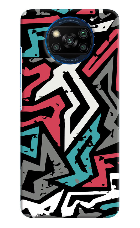 Geometric Graffiti Poco X3/X3 Pro Hard Case Back Cover by Casekaro