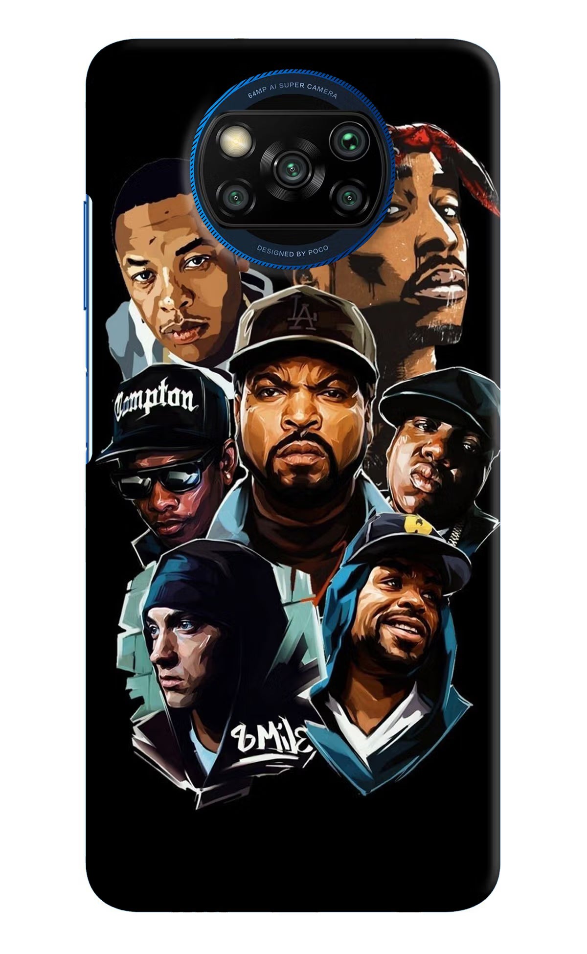 Rappers Poco X3/X3 Pro Hard Case Back Cover by Casekaro