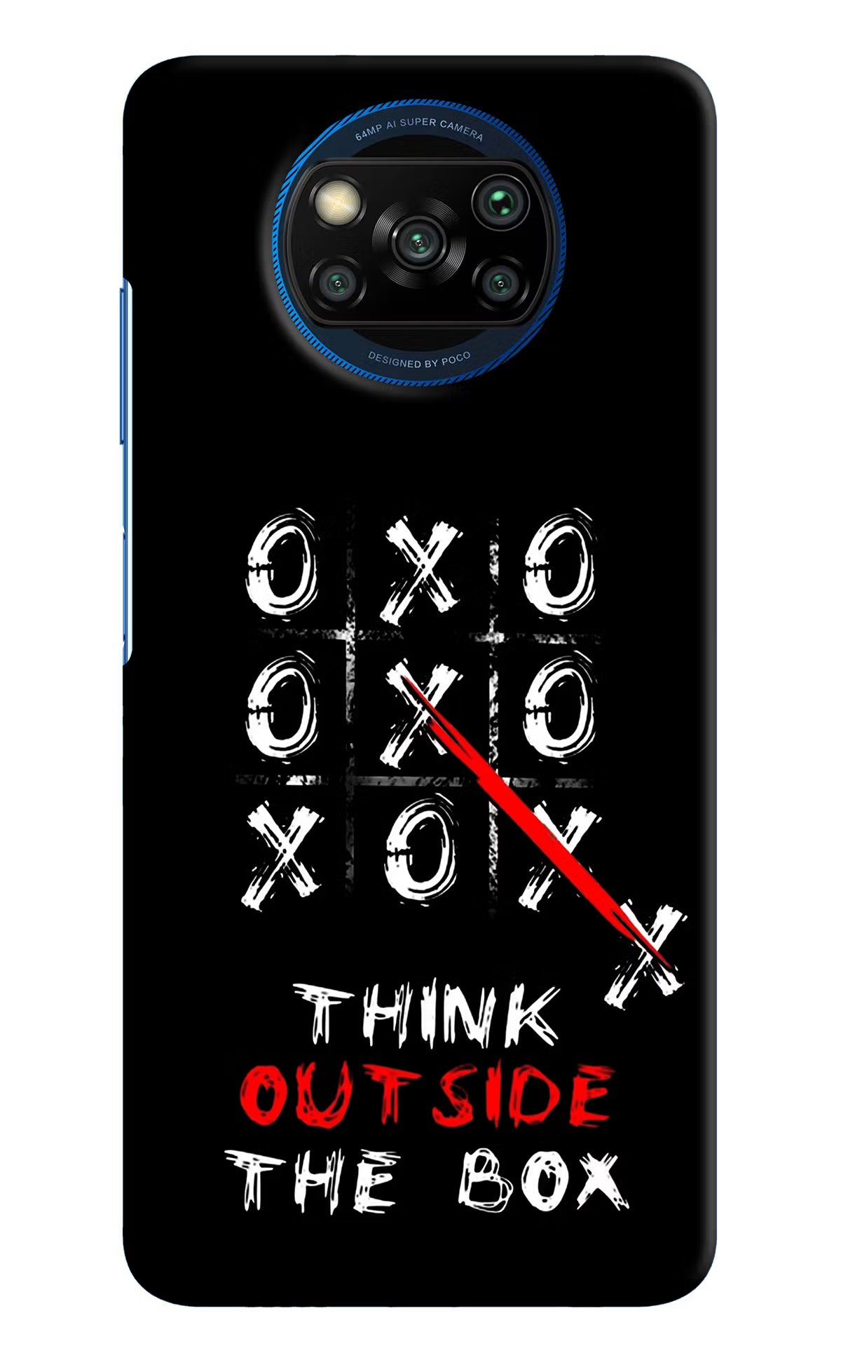 Think out of the BOX Poco X3/X3 Pro Hard Case Back Cover by Casekaro