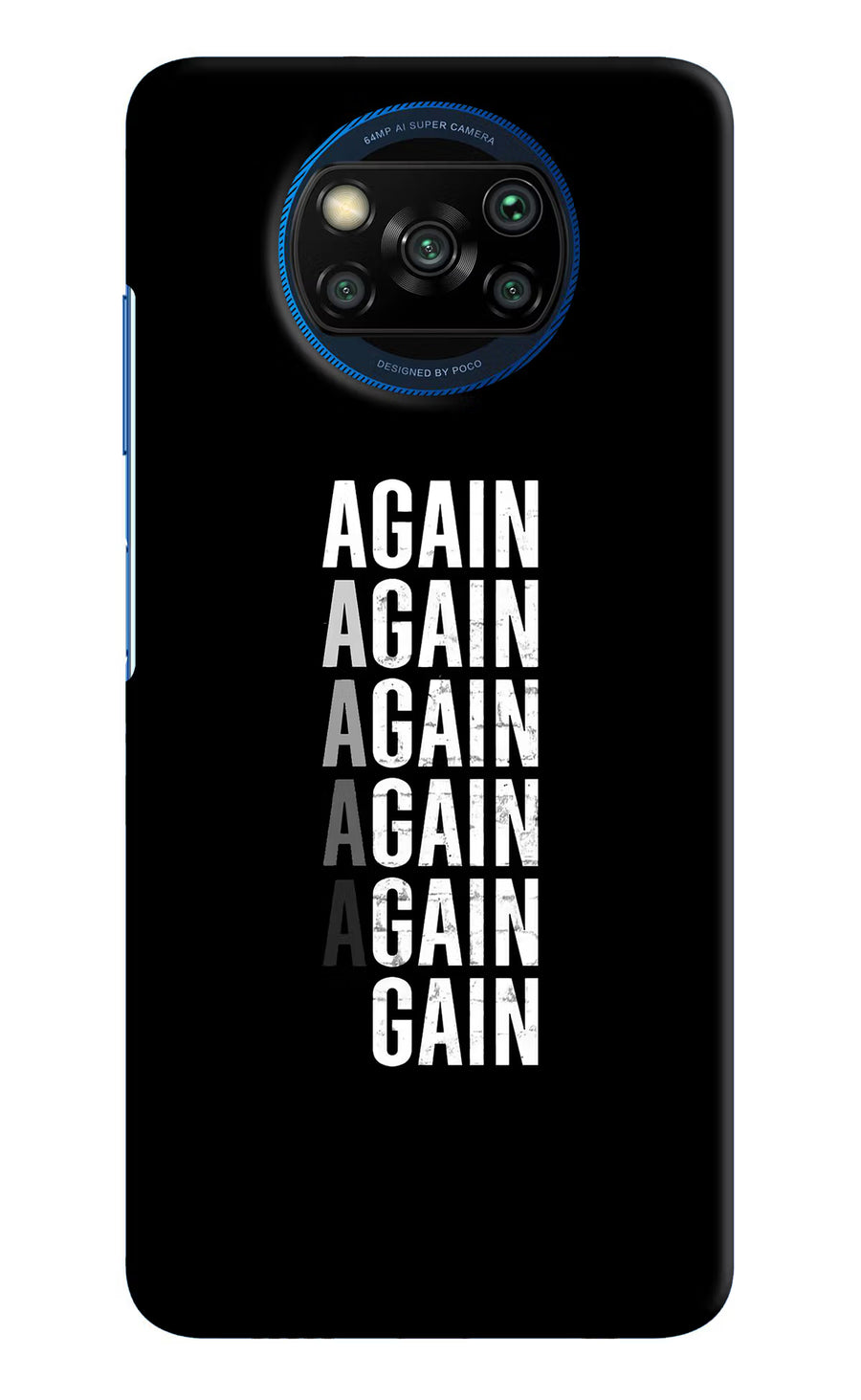 Again Again Gain Poco X3/X3 Pro Back Cover, Hard case