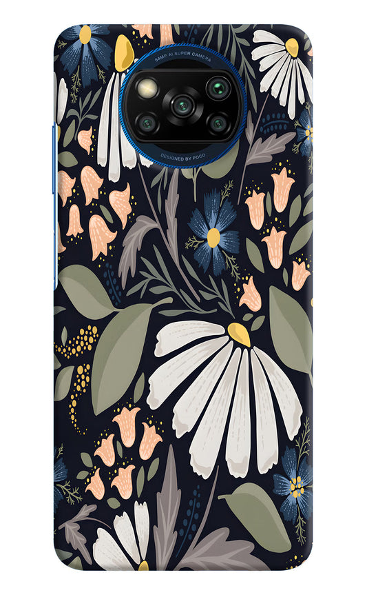 Flowers Art Poco X3/X3 Pro Hard Case Back Cover by Casekaro