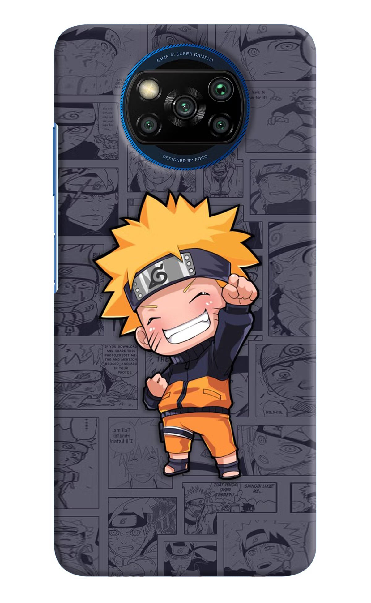Chota Naruto Poco X3/X3 Pro Hard Case Back Cover by Casekaro
