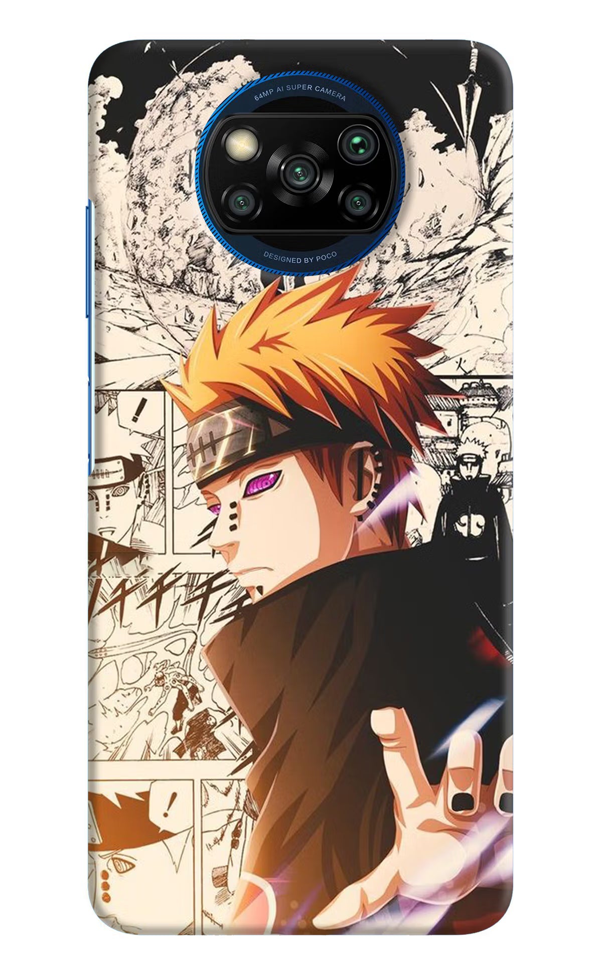 Pain Anime Poco X3/X3 Pro Hard Case Back Cover by Casekaro