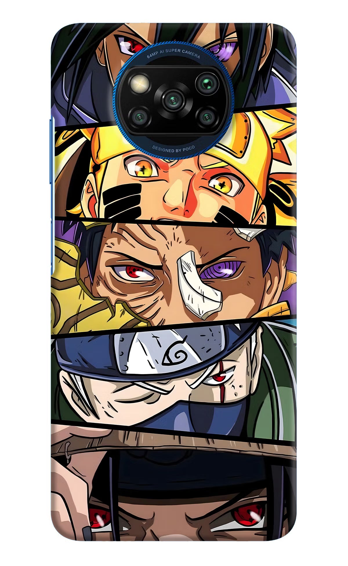Naruto Character Poco X3/X3 Pro Hard Case Back Cover by Casekaro