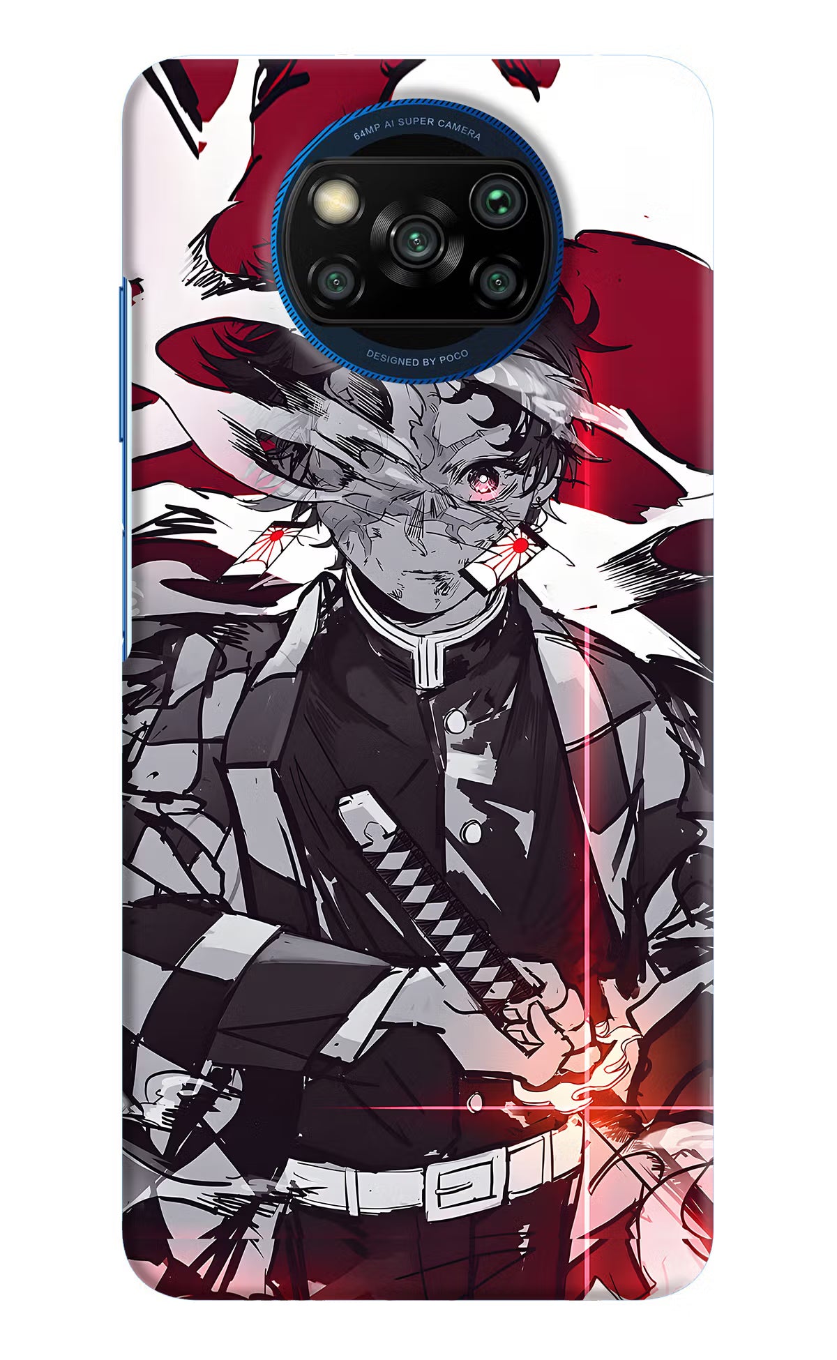 Demon Slayer Poco X3/X3 Pro Hard Case Back Cover by Casekaro