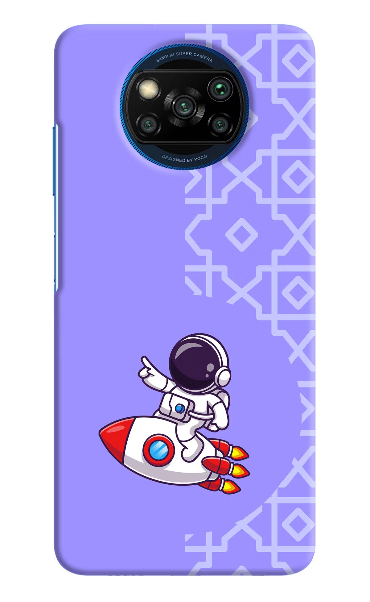 Cute Astronaut Poco X3/X3 Pro Hard Case Back Cover by Casekaro