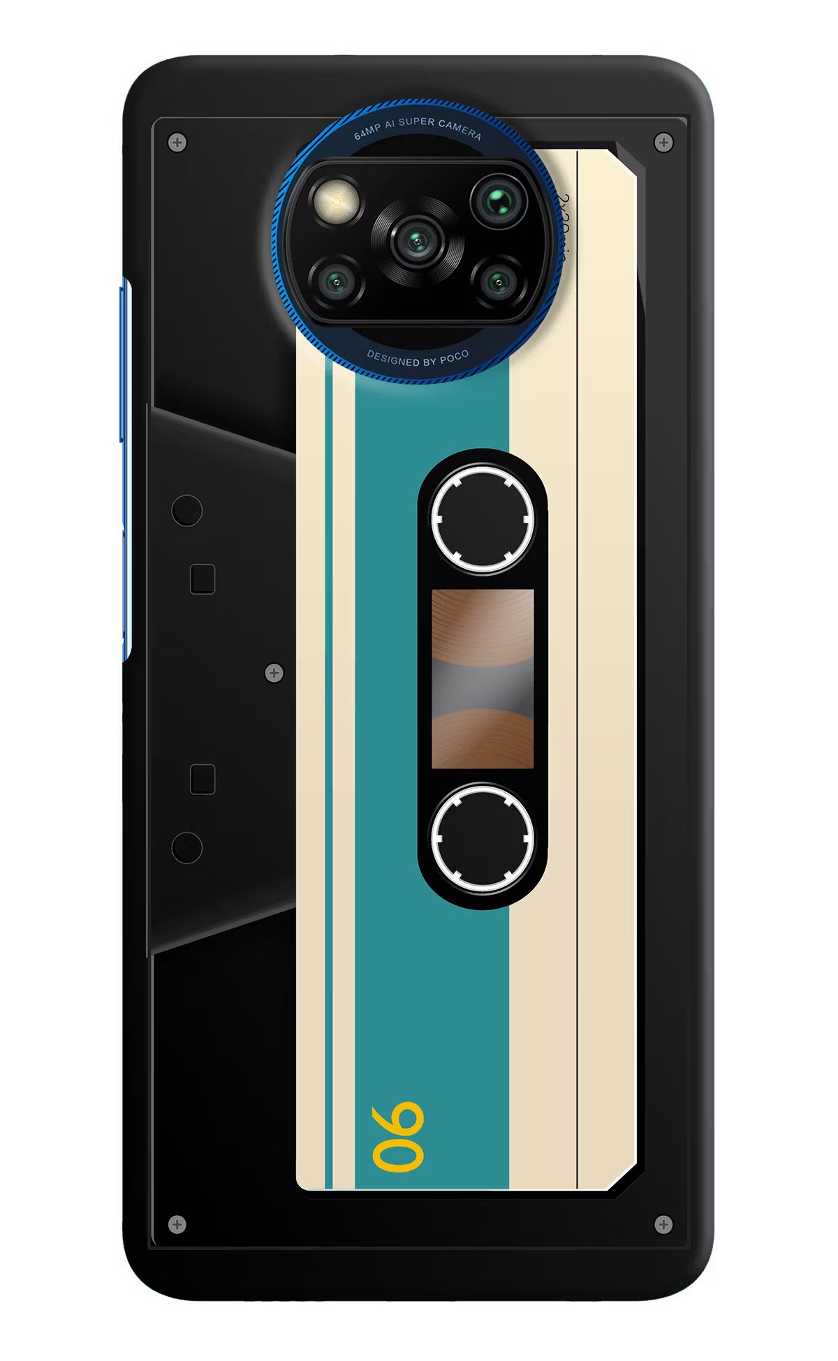 Cassette Poco X3/X3 Pro Hard Case Back Cover by Casekaro