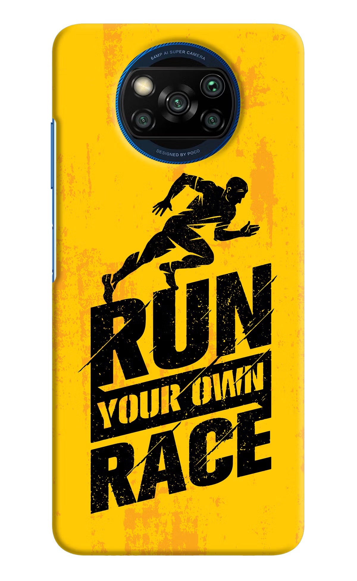 Run Your Own Race Poco X3/X3 Pro Hard Case Back Cover by Casekaro