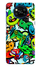 Game Doodle Poco X3/X3 Pro Hard Case Back Cover by Casekaro