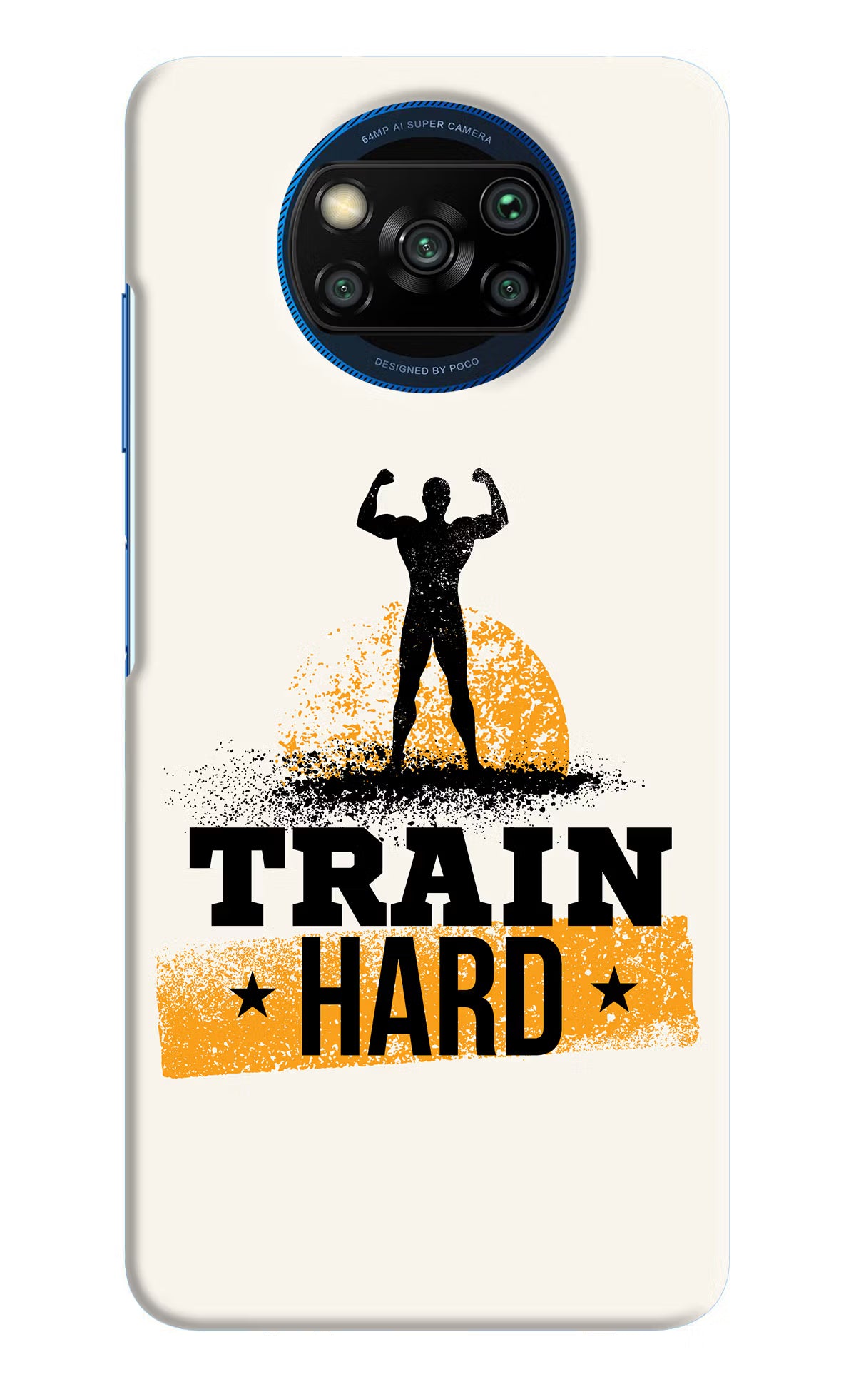 Train Hard Poco X3/X3 Pro Hard Case Back Cover by Casekaro