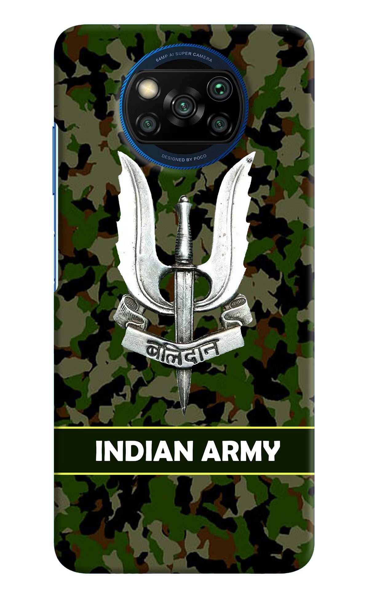 Balidan Indian Logo Poco X3/X3 Pro Hard Case Back Cover by Casekaro