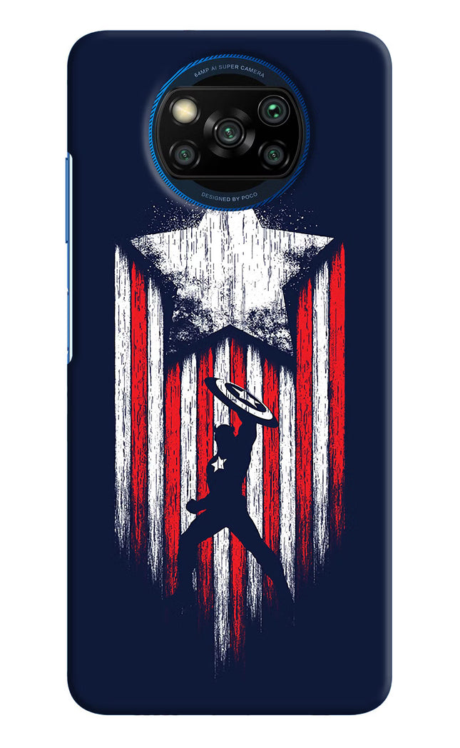 Captain America Marvel Art Poco X3/X3 Pro Hard Case Back Cover by Casekaro