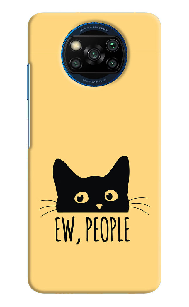 Ew People Catitude Poco X3/X3 Pro Hard Case Back Cover by Casekaro