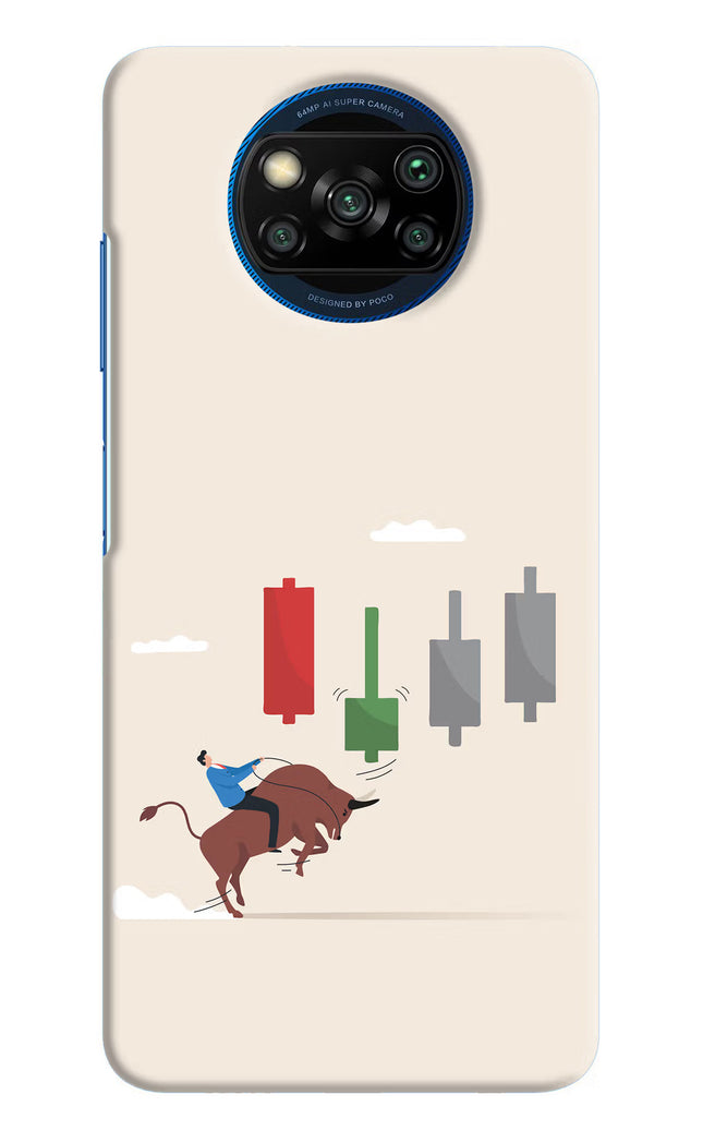 Bull Trading Momentum Poco X3/X3 Pro Hard Case Back Cover by Casekaro