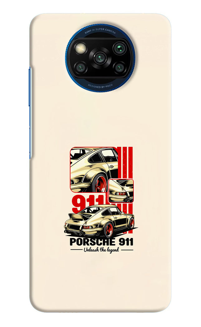 Classic Porsche 911 Poco X3/X3 Pro Hard Case Back Cover by Casekaro
