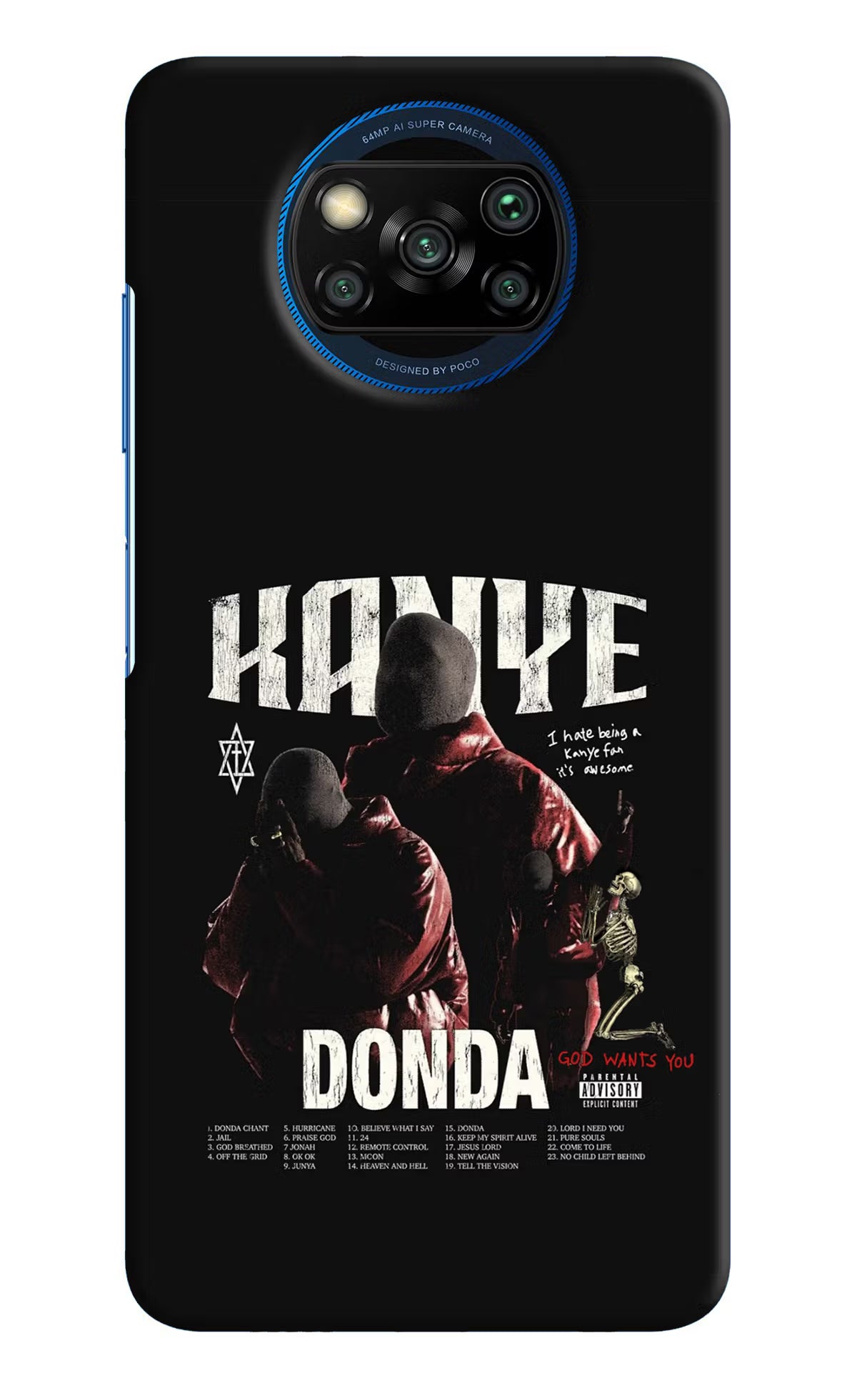 Donda Kanye West Poco X3/X3 Pro Hard Case Back Cover by Casekaro
