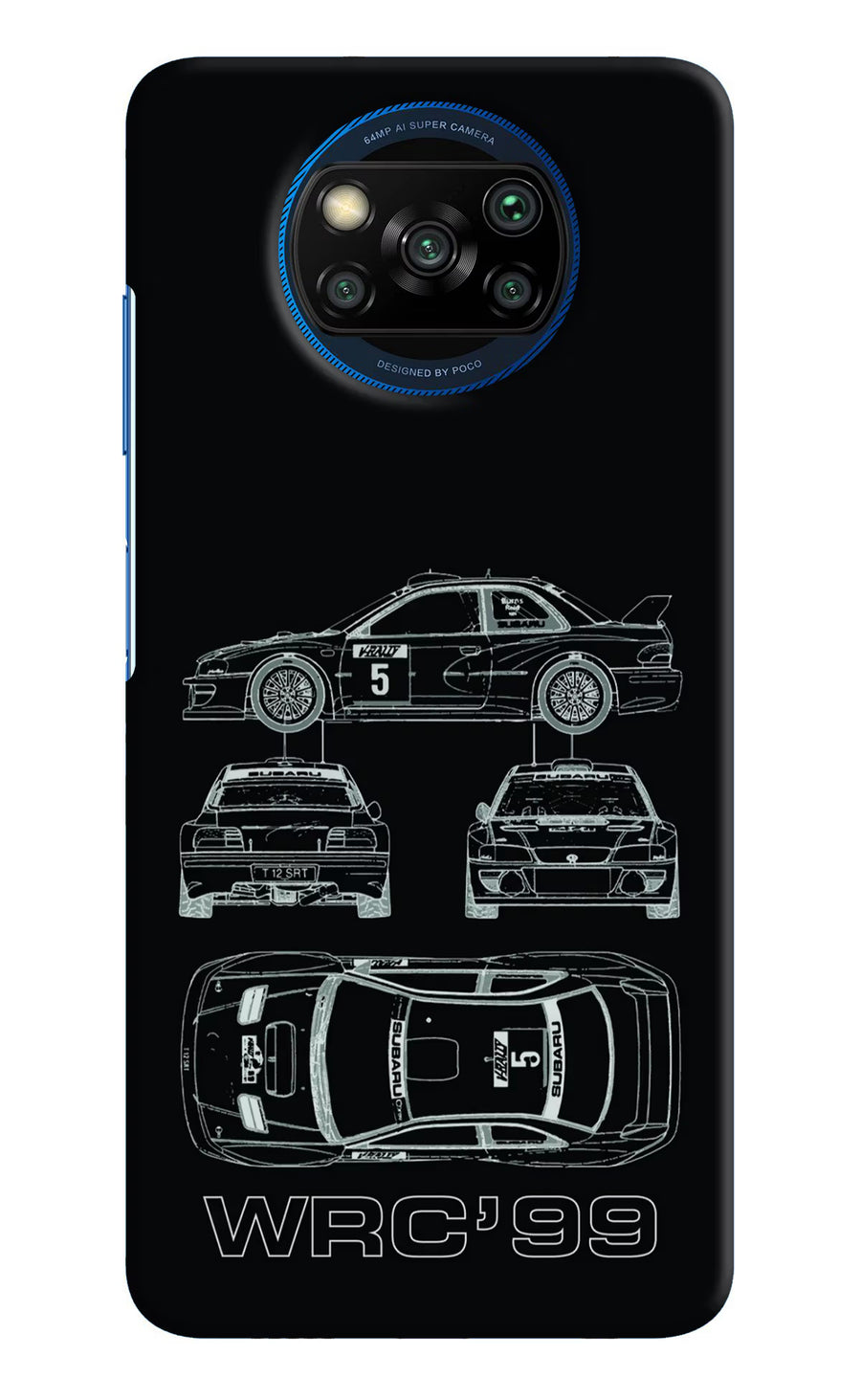 WRC'99 Poco X3/X3 Pro Back Cover, Hard case
