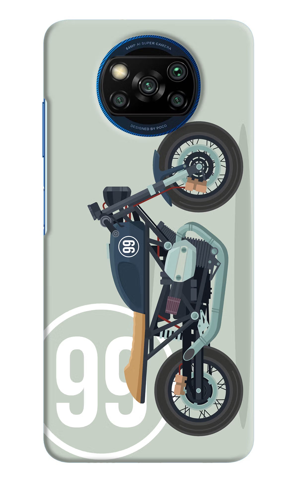 Classic Cafe Racer 99 Poco X3/X3 Pro Hard Case Back Cover by Casekaro