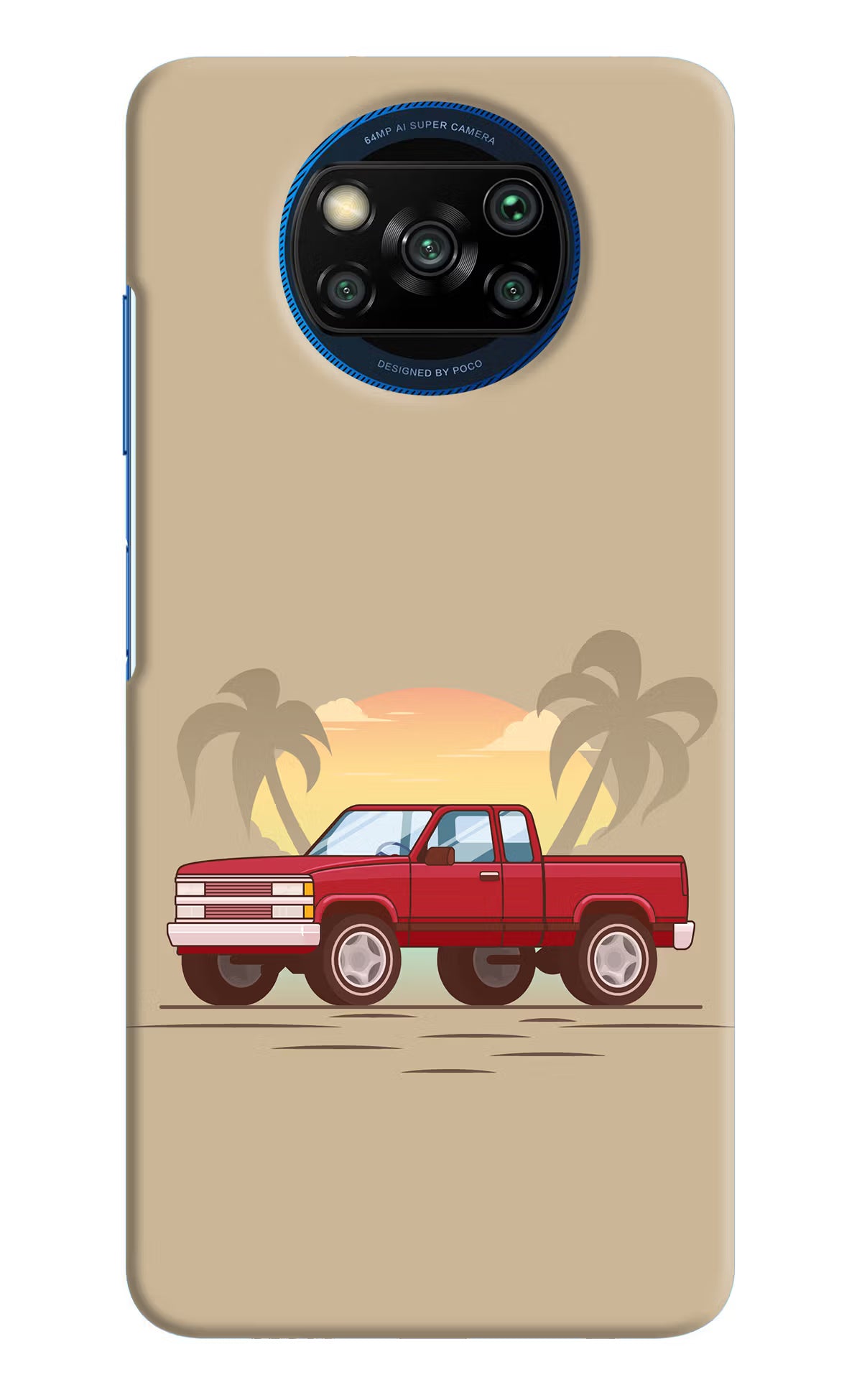 Desert Classic Drive Poco X3/X3 Pro Hard Case Back Cover by Casekaro
