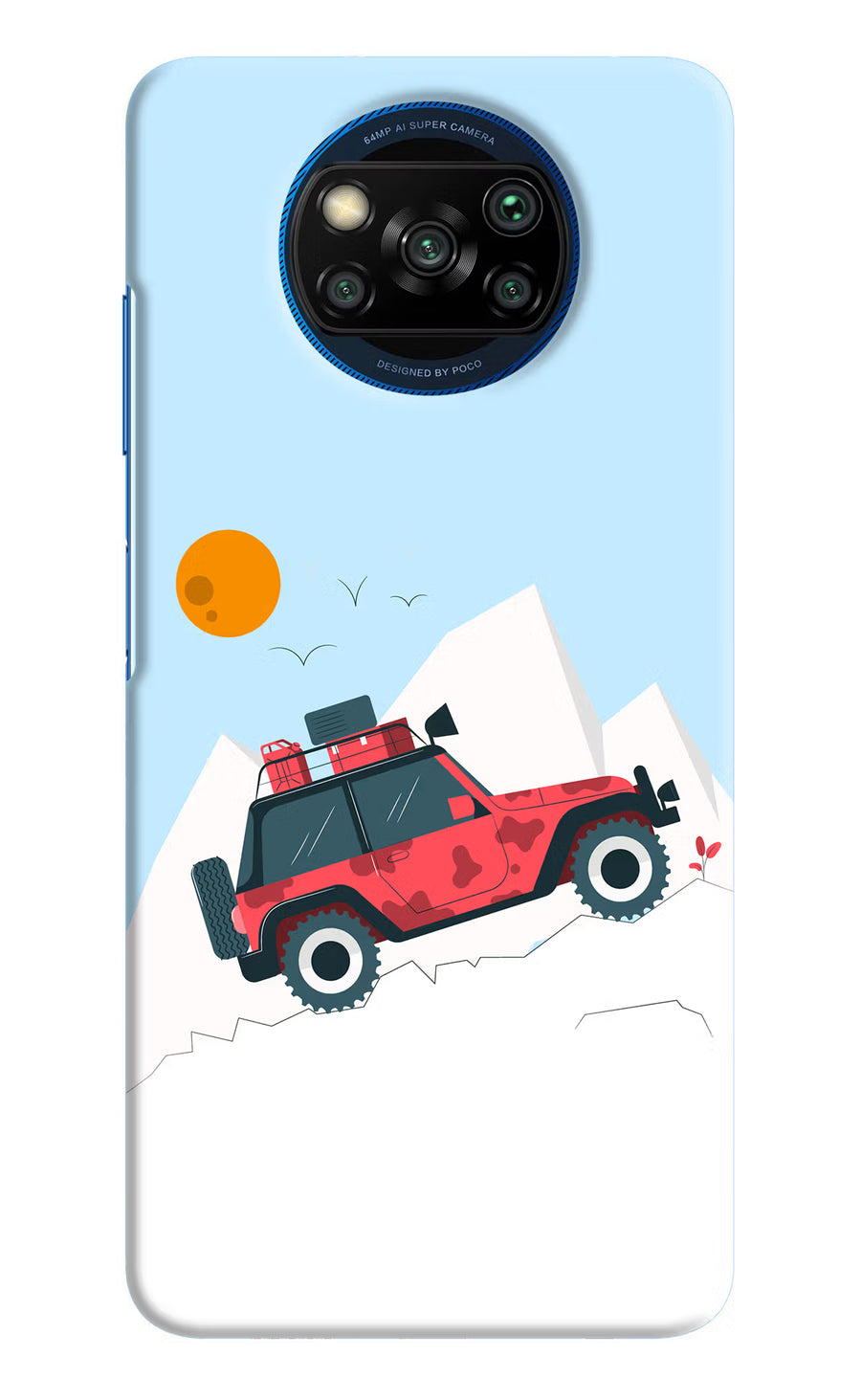 Mountain Trail Beast Poco X3/X3 Pro Back Cover, Hard case