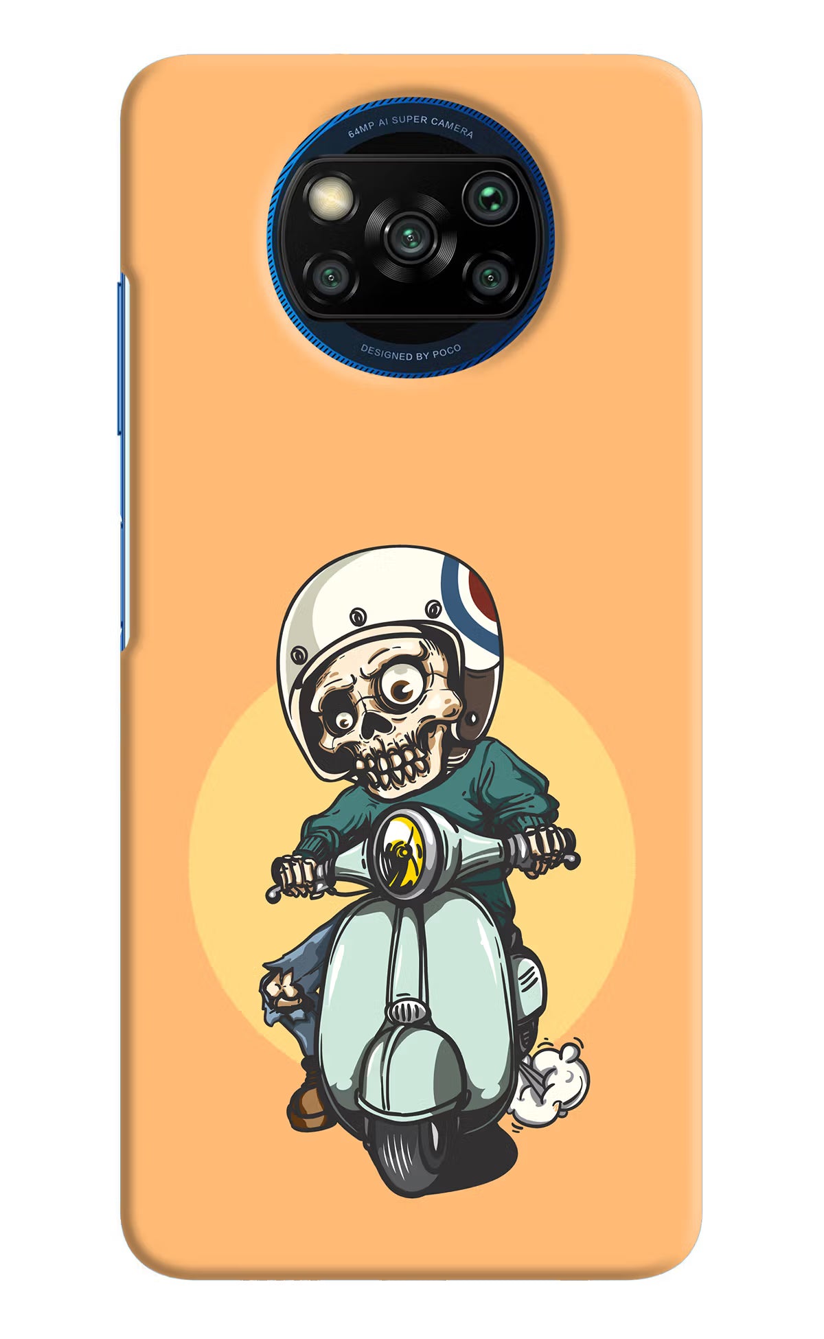 Undead Biker Poco X3/X3 Pro Hard Case Back Cover by Casekaro