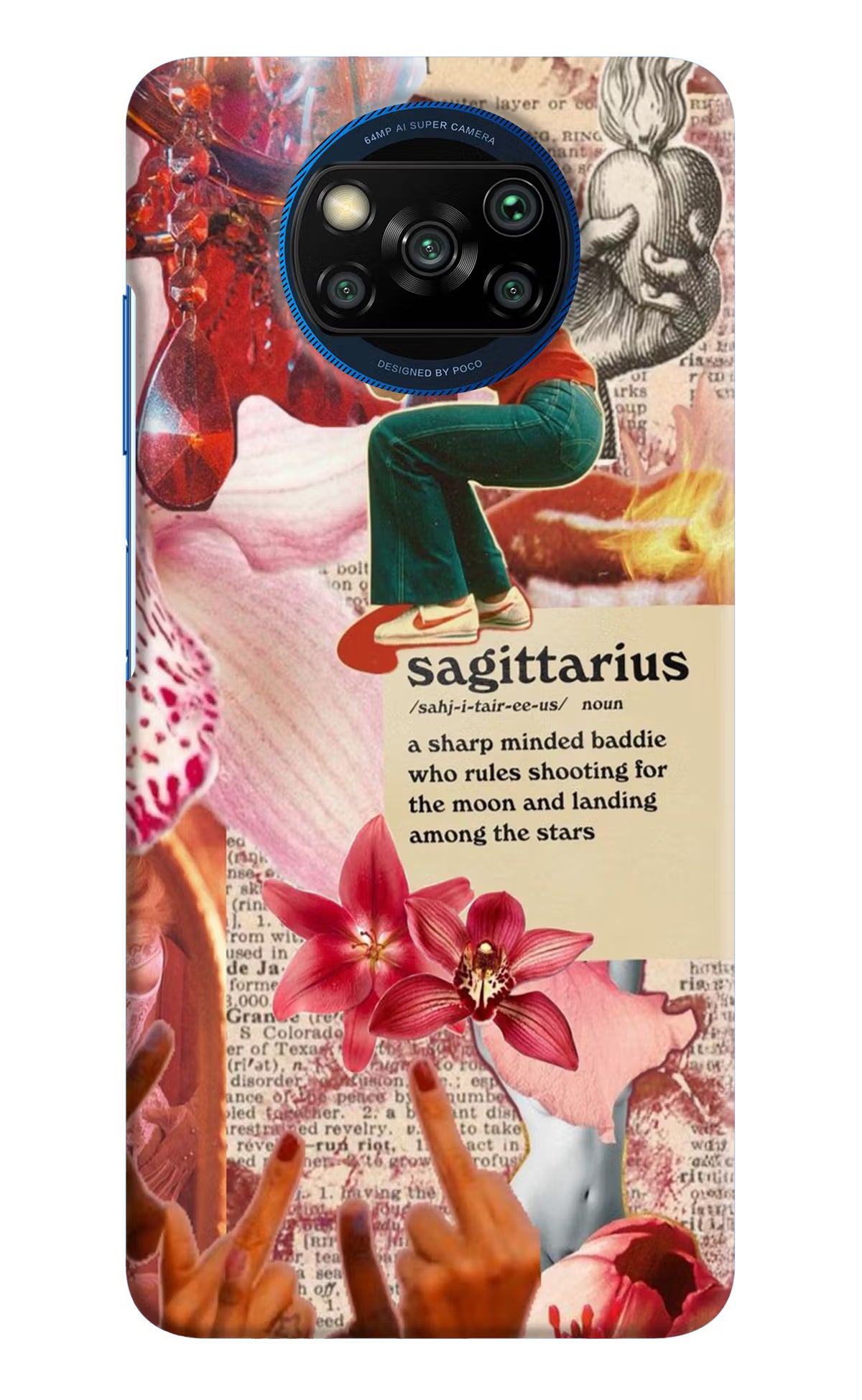 Sagittarius Zodiac Poco X3/X3 Pro Hard Case Back Cover by Casekaro