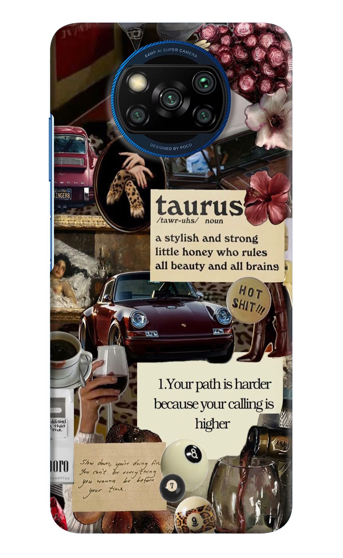 Taurus Zodiac Poco X3/X3 Pro Hard Case Back Cover by Casekaro