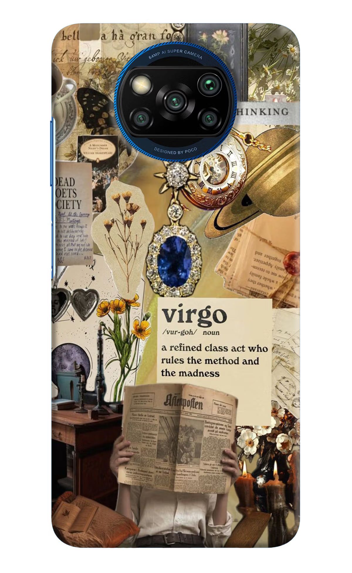 Virgo Zodiac Poco X3/X3 Pro Hard Case Back Cover by Casekaro