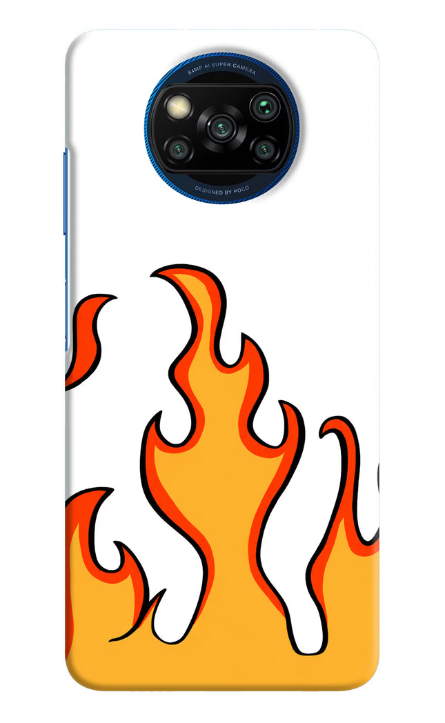 Fired Up – White Poco X3/X3 Pro Hard Case Back Cover by Casekaro