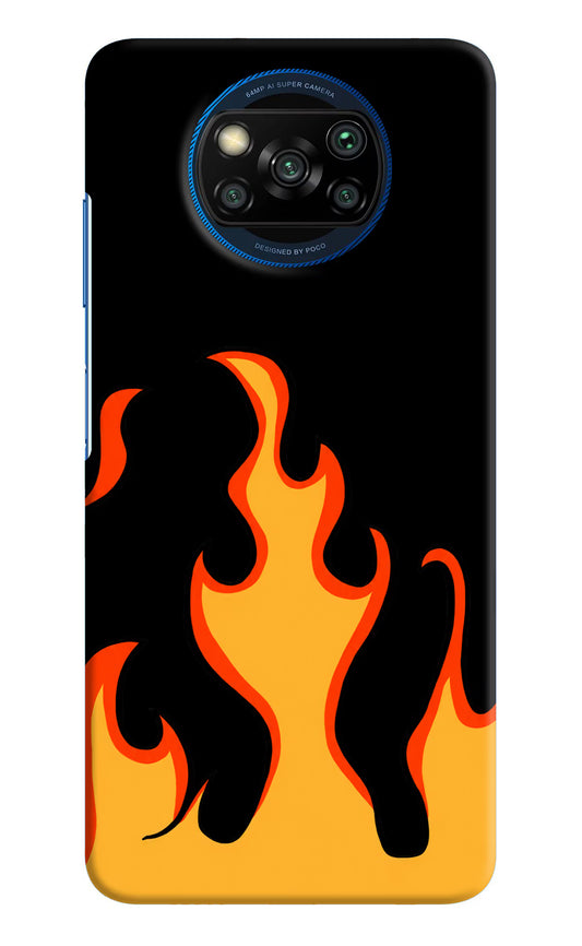Fired Up – Black Poco X3/X3 Pro Hard Case Back Cover by Casekaro