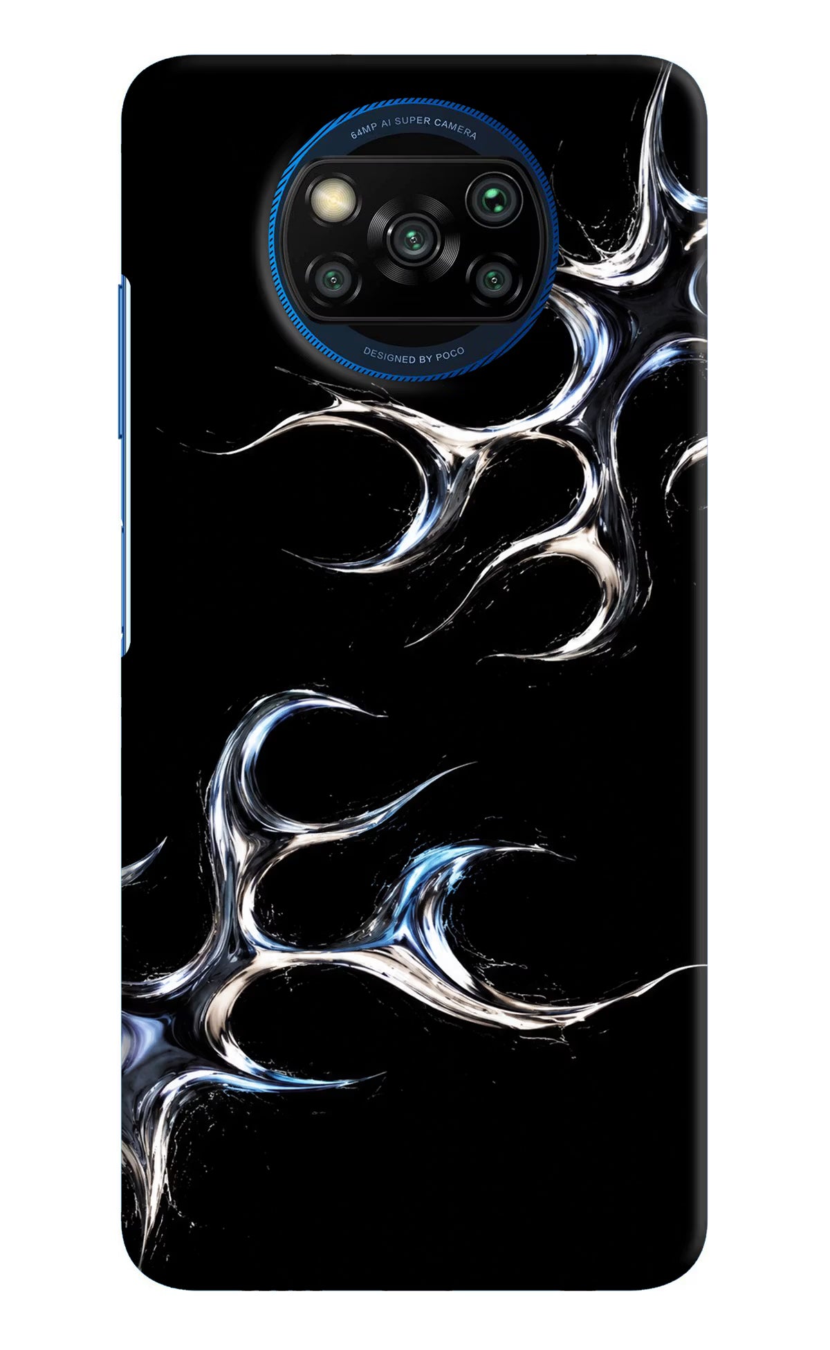 Chrome Tribal Poco X3/X3 Pro Hard Case Back Cover by Casekaro