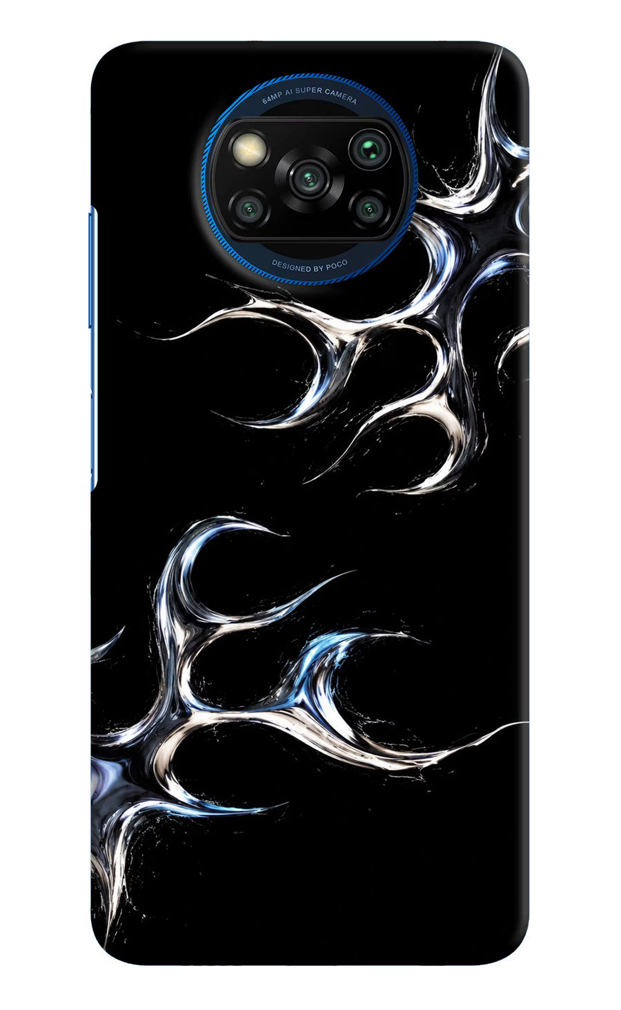Chrome Tribal Poco X3/X3 Pro Back Cover, Hard case