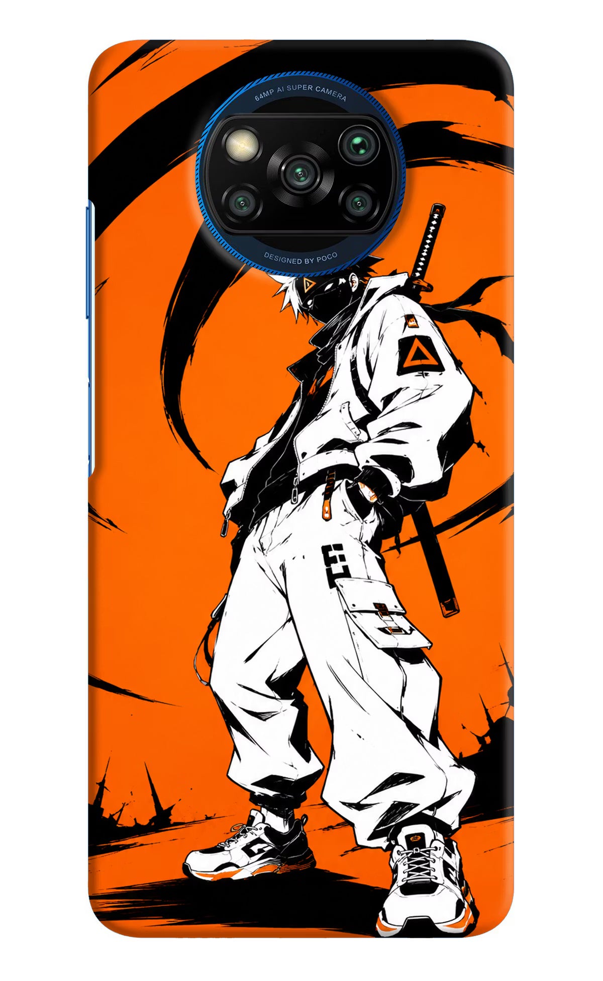 Street Samurai  Poco X3/X3 Pro Hard Case Back Cover by Casekaro