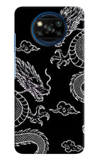 Twin Dragons Poco X3/X3 Pro Hard Case Back Cover by Casekaro