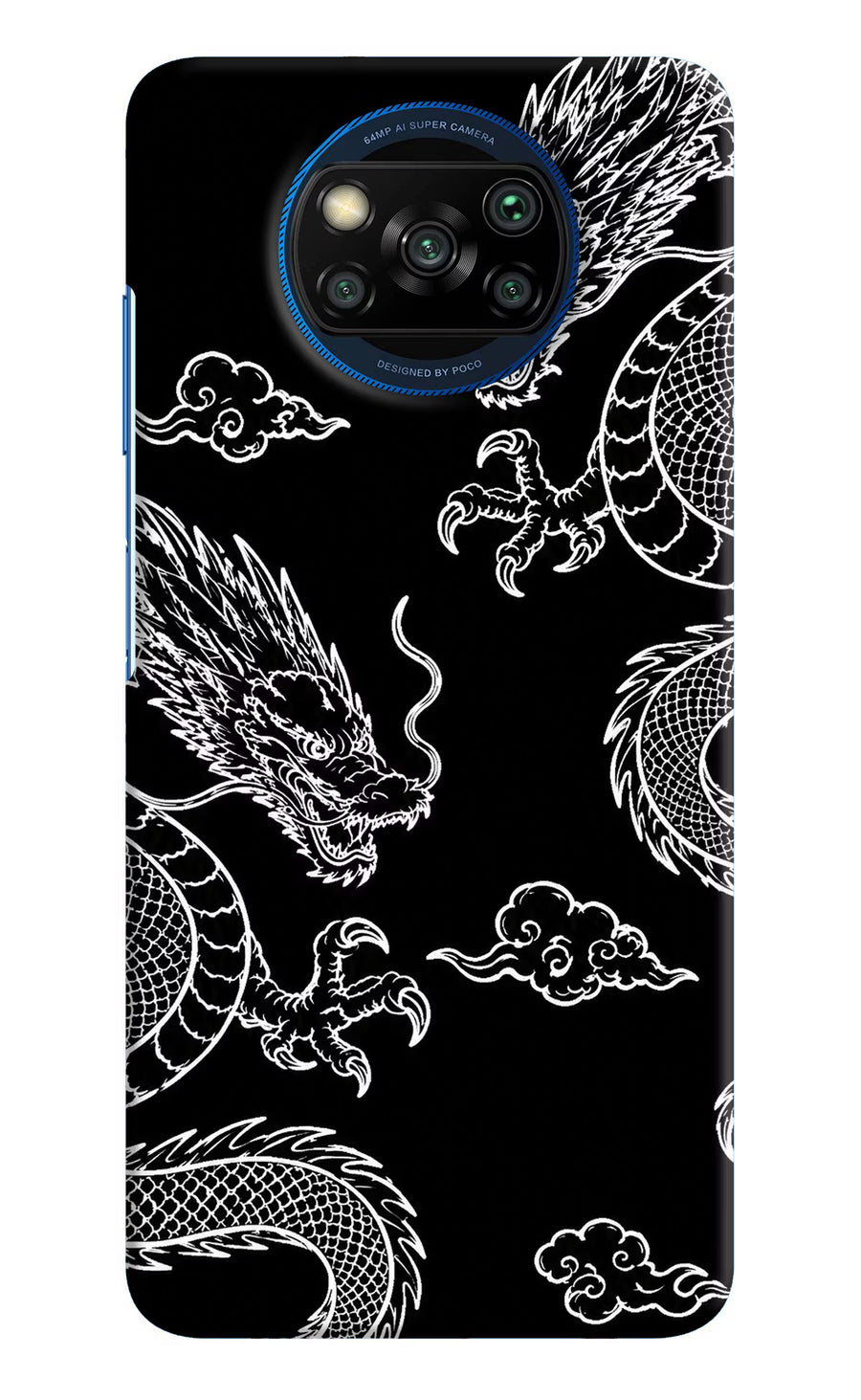 Twin Dragons Poco X3/X3 Pro Back Cover, Hard case