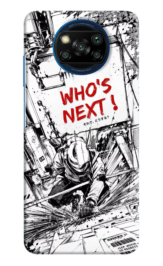 Who's Next Poco X3/X3 Pro Hard Case Back Cover by Casekaro