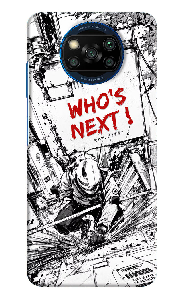 Who's Next Poco X3/X3 Pro Hard Case Back Cover by Casekaro