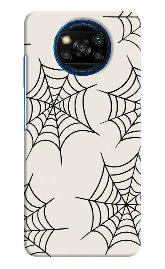 Spider Web Poco X3/X3 Pro Hard Case Back Cover by Casekaro