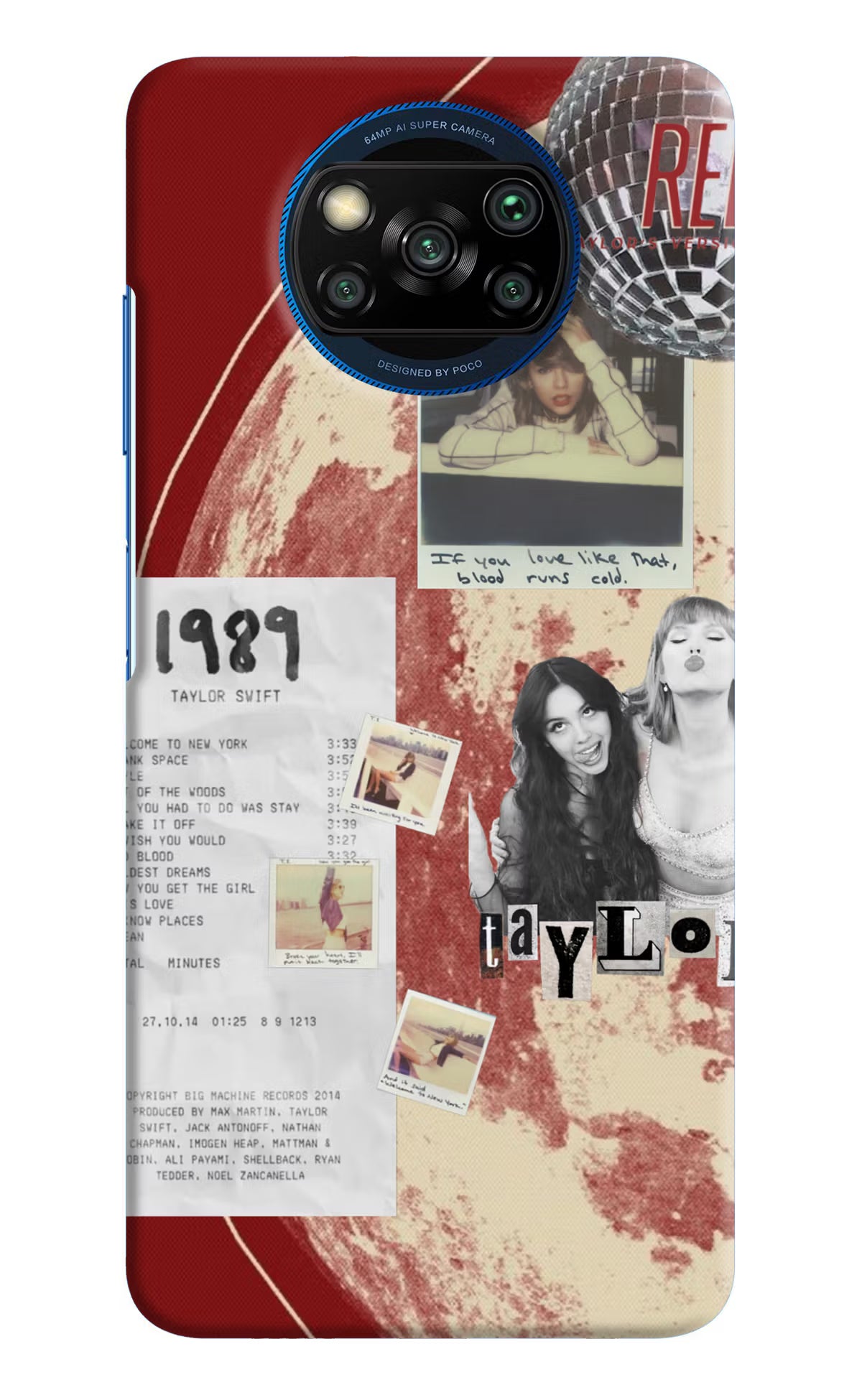 Taylor Swift Poco X3/X3 Pro Back Cover