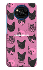 Pink Cats Poco X3/X3 Pro Hard Case Back Cover by Casekaro
