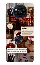 Zodiac Aries Poco X3/X3 Pro Hard Case Back Cover by Casekaro