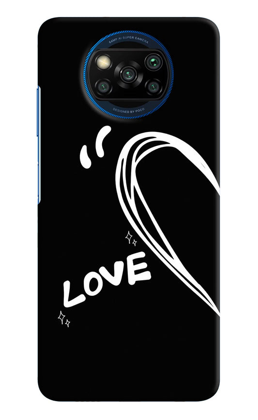 Love Line Poco X3/X3 Pro Hard Case Back Cover by Casekaro