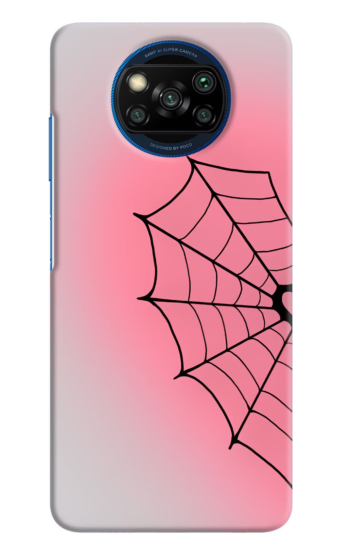 Pink Web Poco X3/X3 Pro Back Cover