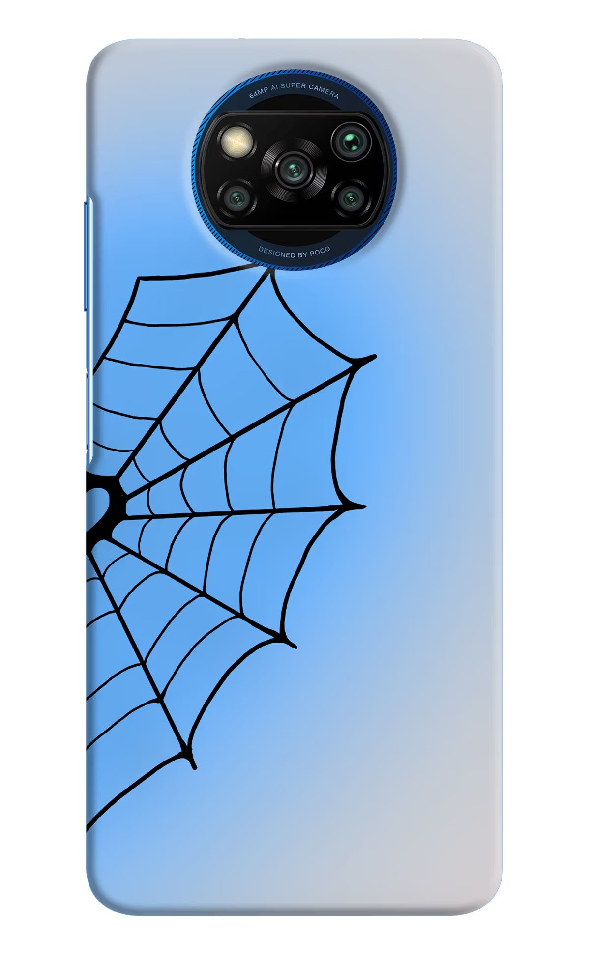 Blue Web Poco X3/X3 Pro Back Cover