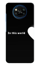 This World Poco X3/X3 Pro Hard Case Back Cover by Casekaro