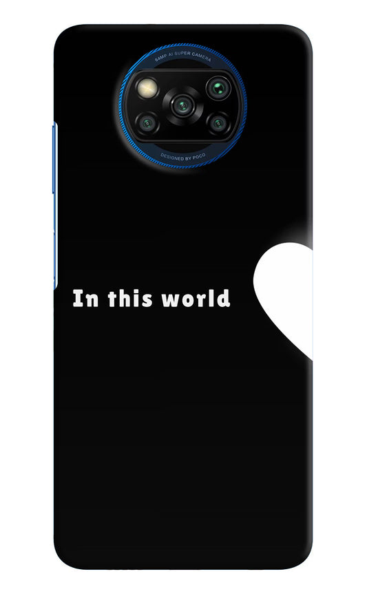 This World Poco X3/X3 Pro Hard Case Back Cover by Casekaro